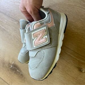 New Balance Kids' Sneakers in Gray and Pink